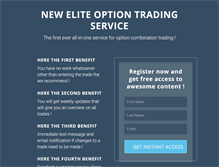 Tablet Screenshot of eliteoptiontrading.com
